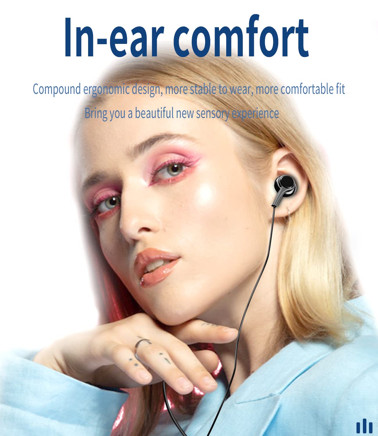 HOYULLI USB C Wired Earbuds for Kids - 2 Pack Headphones with Microphone & Volume Control for School, Chromebook, Samsung & Running - View 6 of 7