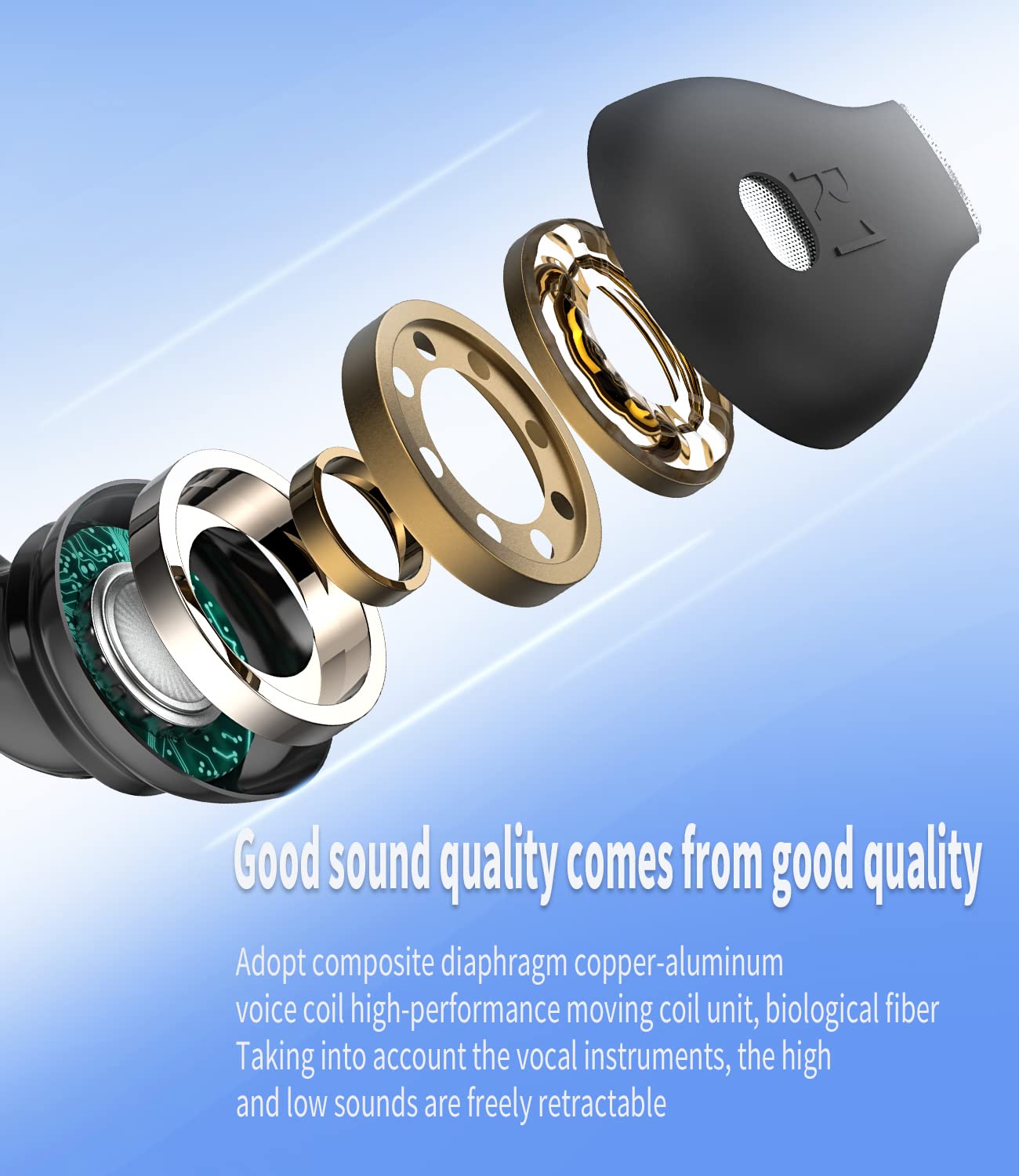 HOYULLI Headphone 3.5mm Jack Earbud with Microphone Wired Headset 2Pack for Gaming Laptop PC Chromebook Compatible with Samsung Galaxy - View 3 of 7