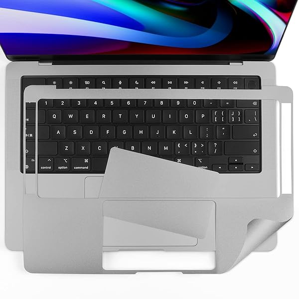 Batianda Batianda Palm Rest Cover Laptop Skin Protector for 2021 MacBook Pro 16 Inch Model A2485 M1 Pro M1 Max Full Body Palm Guard Space Grey - View 5 of 9