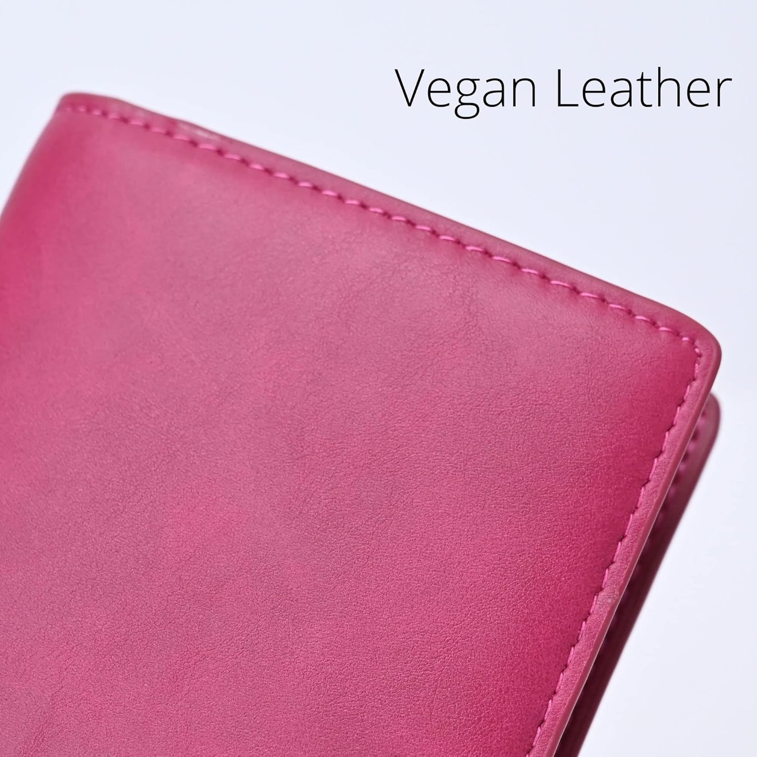 Alldaily Alldaily Ultra Slim Thin Women Wallet RFID Blocking Credit Card Holder Bifold Long Ladies Billfold Fuchsia Purple - View 5 of 9