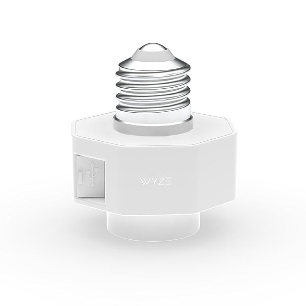 WYZE Wyze Lamp Socket Power Adapter for Wyze Cam v3/v4 - Enhance Your Security Setup