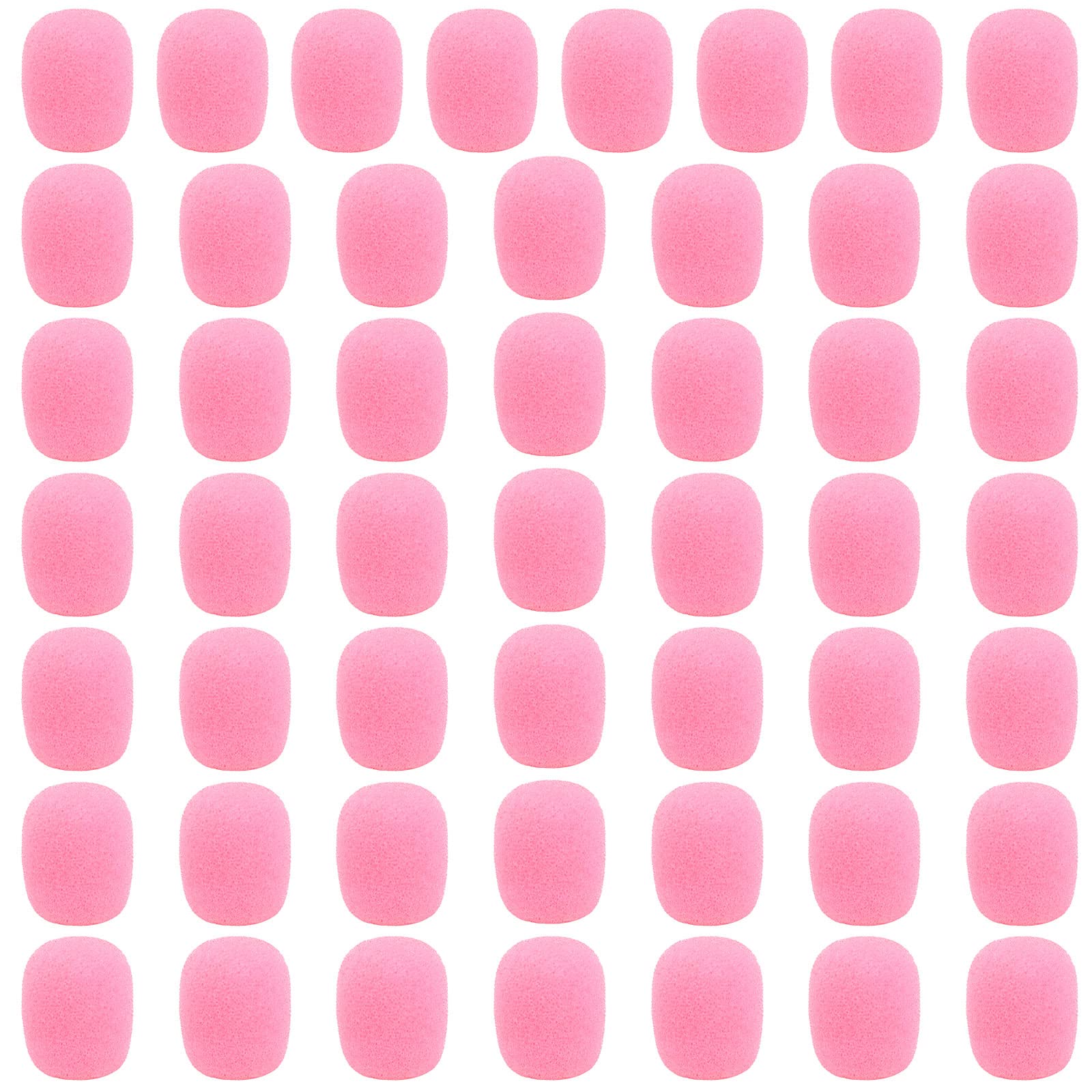 JiaUfmi JiaUfmi 50 Pack Pink Lapel Headset Microphone Windscreen Mini Foam Covers for Lavalier Microphones - View 2 of 8