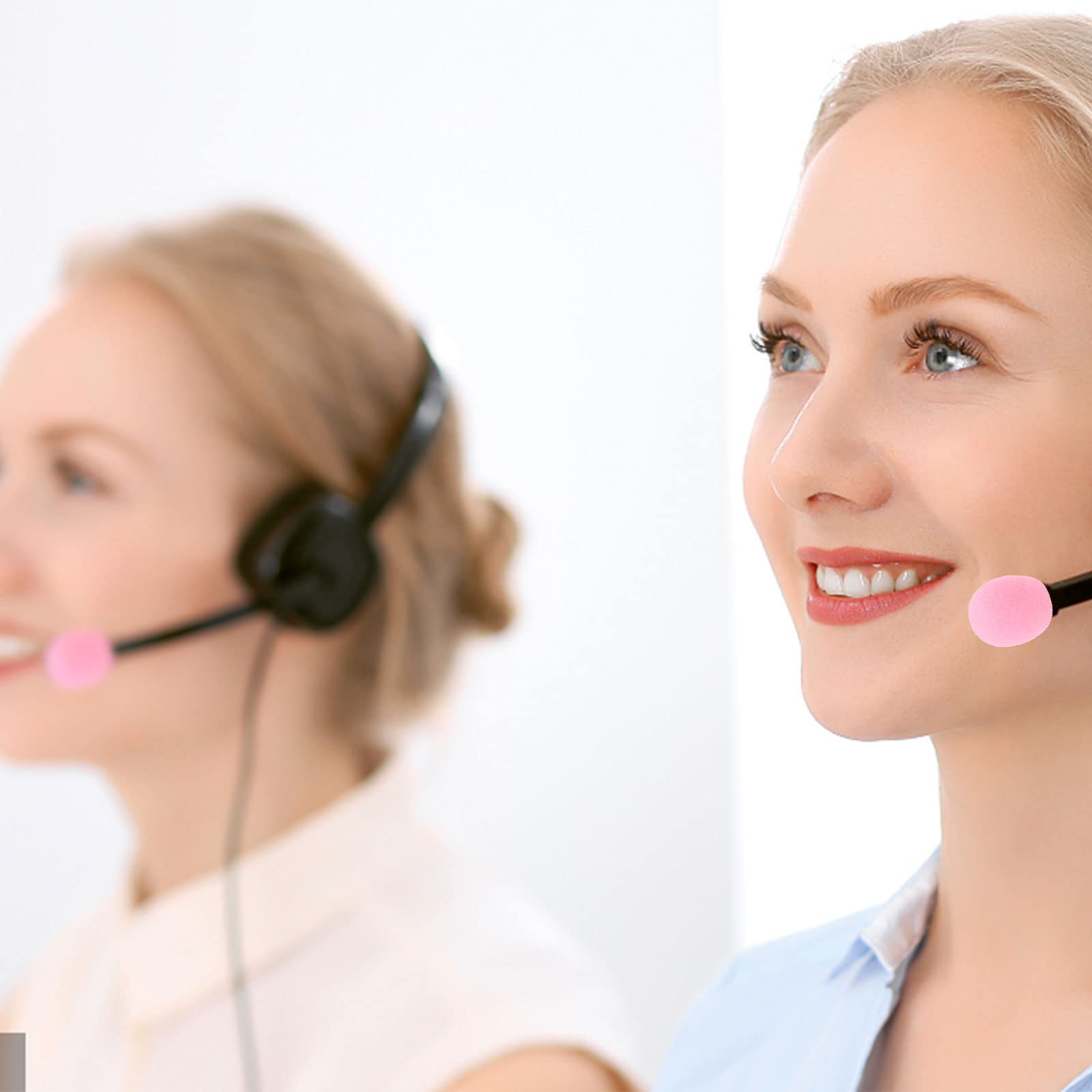 JiaUfmi JiaUfmi 50 Pack Pink Lapel Headset Microphone Windscreen Mini Foam Covers for Lavalier Microphones - View 6 of 8