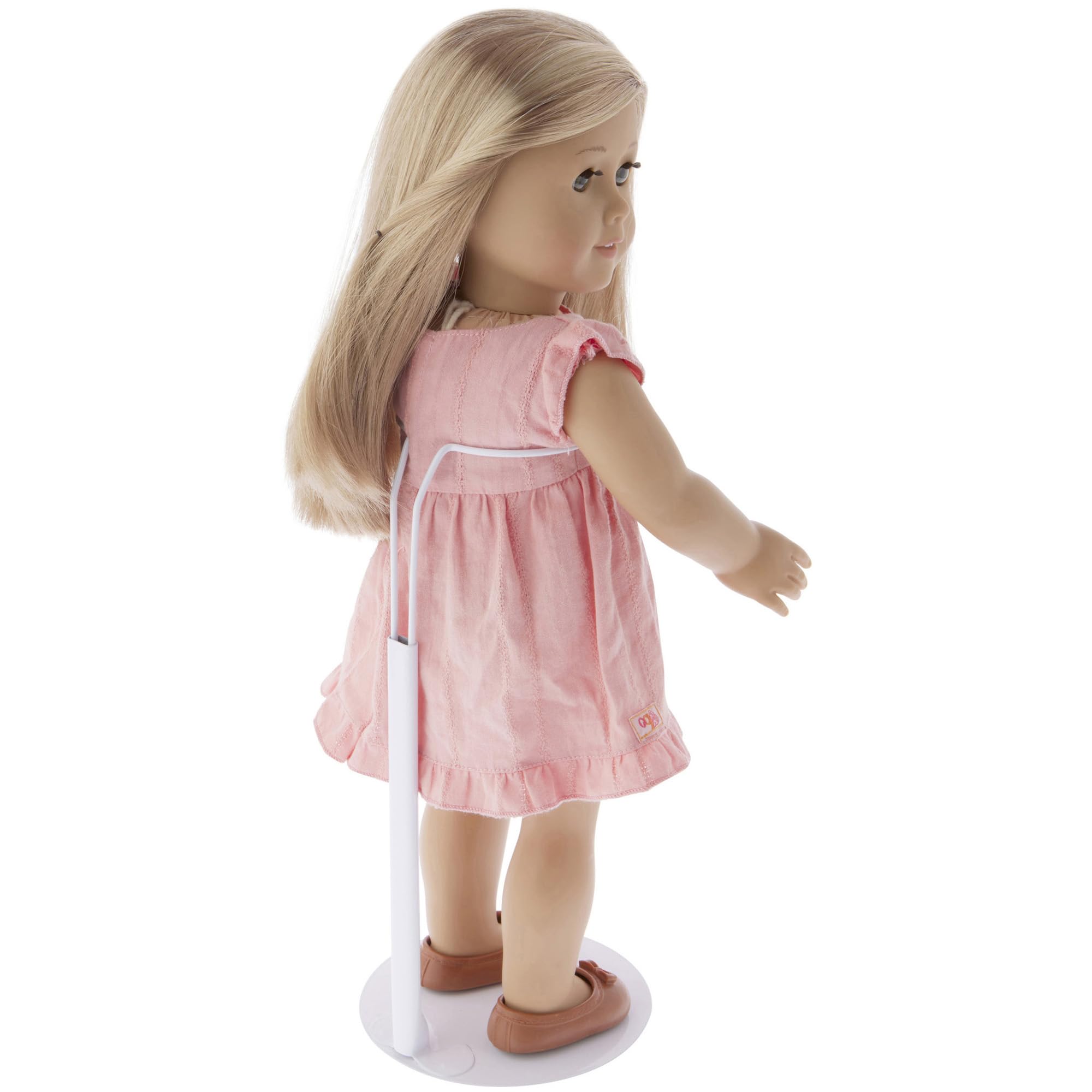 Plymor Plymor DSP-90W White Adjustable Doll Stand for 15 to 21 Inch Dolls Pack of 2 Ideal for Display and Storage - View 2 of 3
