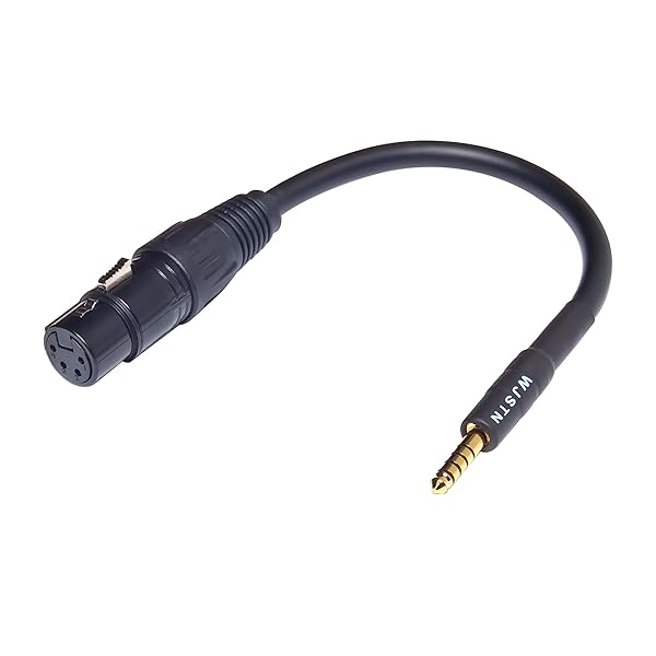 Buy WJSTN-046 XLR Female to 4.4MM Balanced Audio Adapter Cable - 6 Inch, High-Quality 4 Pin XLR to 4.4MM Male Connector