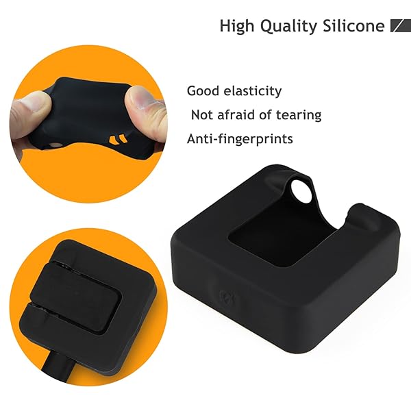 Frgyee Silicone Protect Case for RODE Wireless GO I & II Microphones - Durable Cover for Ultimate Protection (Black) - View 4 of 8