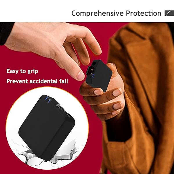 Frgyee Silicone Protect Case for RODE Wireless GO I & II Microphones - Durable Cover for Ultimate Protection (Black) - View 5 of 8