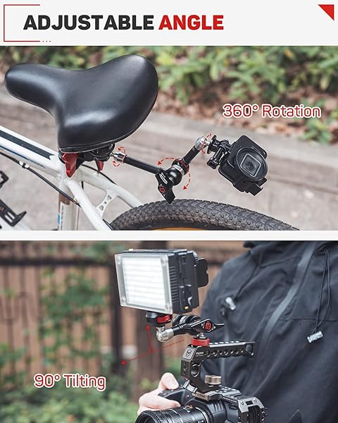 IFOOTAGE IFOOTAGE 9.5 Inches Adjustable Magic Arm with Shoe Mount and 1/4 Inch Tripod Screw for LCD Monitors and LED Lights - View 7 of 9