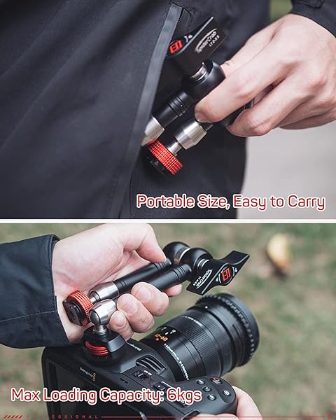 IFOOTAGE IFOOTAGE 9.5 Inches Adjustable Magic Arm with Shoe Mount and 1/4 Inch Tripod Screw for LCD Monitors and LED Lights - View 8 of 9