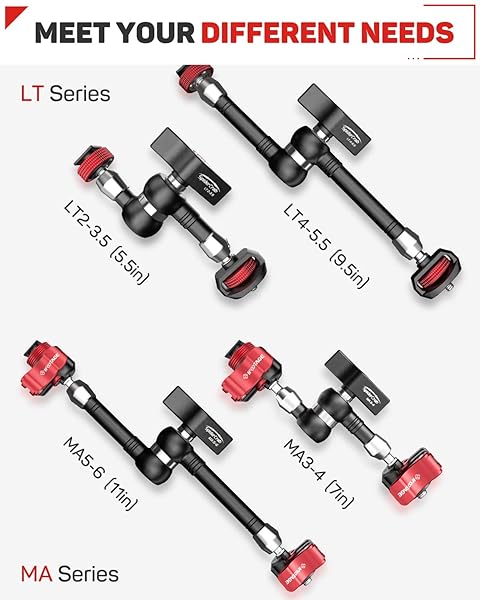 IFOOTAGE IFOOTAGE 9.5 Inches Adjustable Magic Arm with Shoe Mount and 1/4 Inch Tripod Screw for LCD Monitors and LED Lights - View 9 of 9