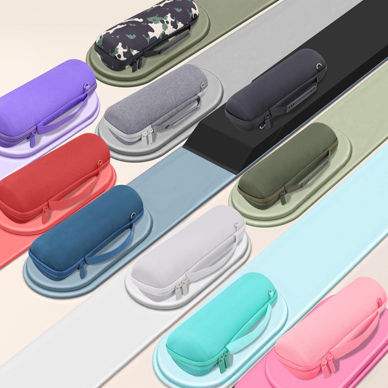 co2CREA co2CREA Hard Travel Case for JBL Flip 7 6 5 Waterproof Portable Bluetooth Speaker Pink - View 8 of 9