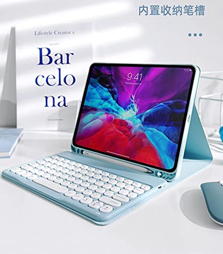 PboyiqiS PboyiqiS Keyboard Case for iPad 9th 8th 7th Generation with Mouse and Detachable Keyboard Mint Green - View 2 of 7