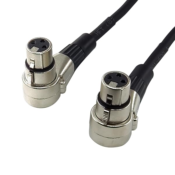 WJSTN Buy WJSTN 048 Right-Angle Female to Straight Male XLR Cable - 1FT Camera Adapter for Superior Audio Quality - View 5 of 7