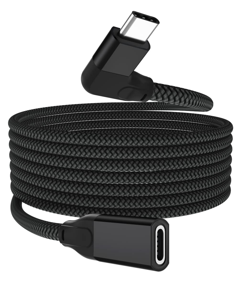 Itramax 6.6FT Right-Angle USB C Extension Cable - 10Gbps Type-C Extender for iPhone 16, MacBook, iPad Pro & More