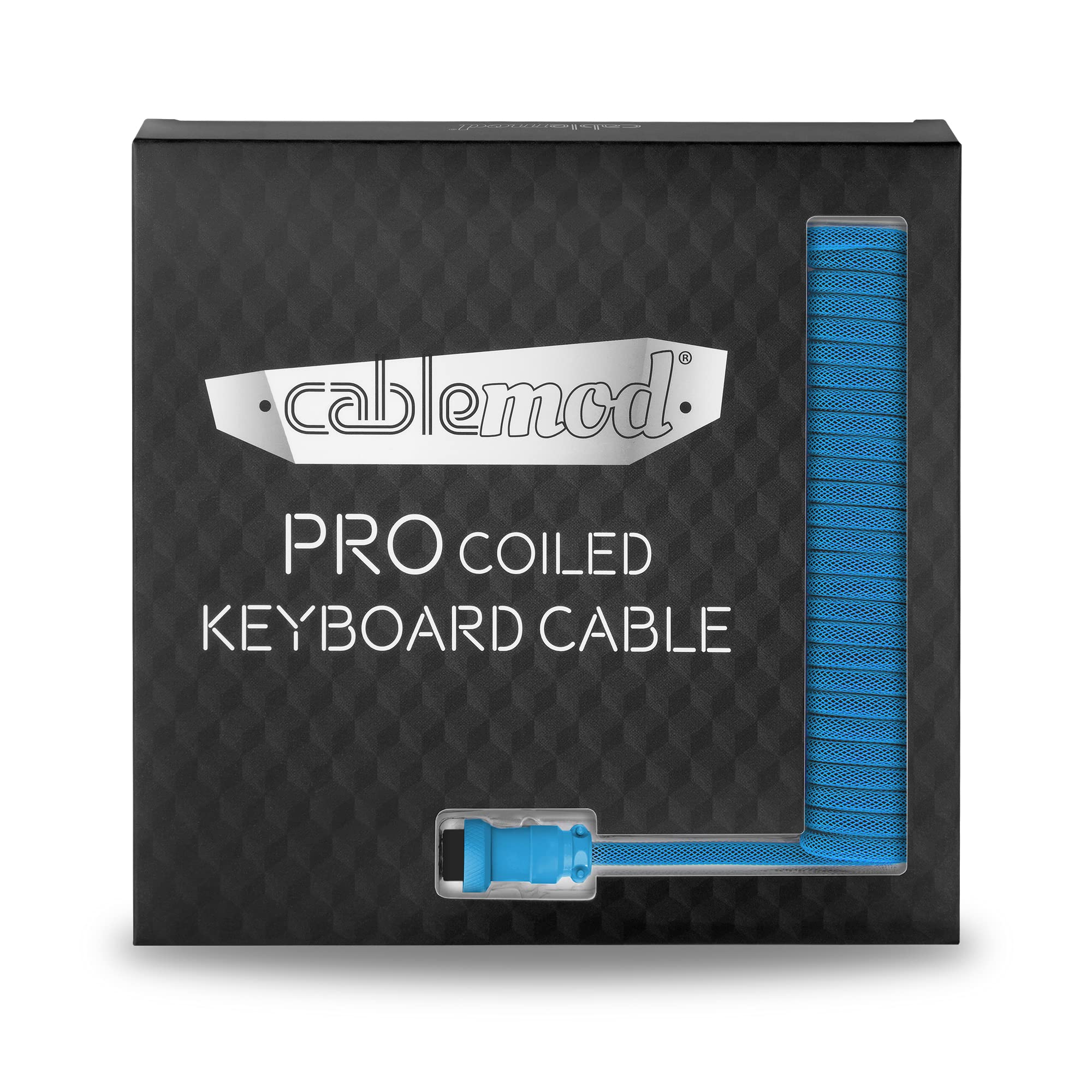 CableMod CableMod Pro Coiled Keyboard Cable Spectrum Blue USB A to USB Type C 150cm High Quality Gaming Accessory - View 5 of 5