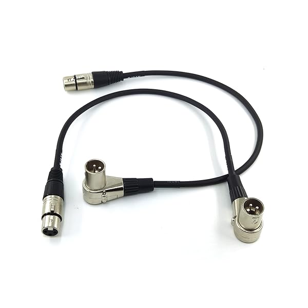 WJSTN Buy WJSTN Right-Angle Male to Female XLR Adapter Cable 2-Pack | High-Quality Audio Connector - View 6 of 9