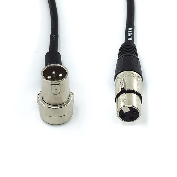WJSTN Buy WJSTN Right-Angle Male to Female XLR Adapter Cable 2-Pack | High-Quality Audio Connector - View 7 of 9
