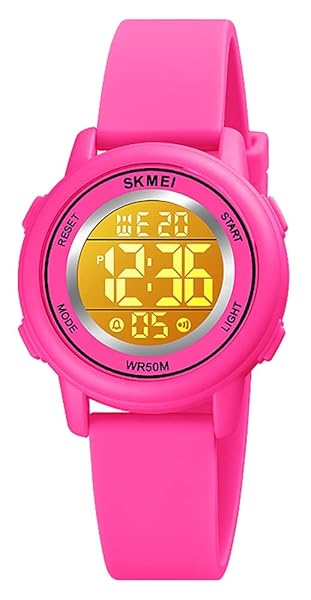 Gosasa Womens LED Digital Waterproof Sport Watch with Stopwatch and Alarm for Outdoor Activities