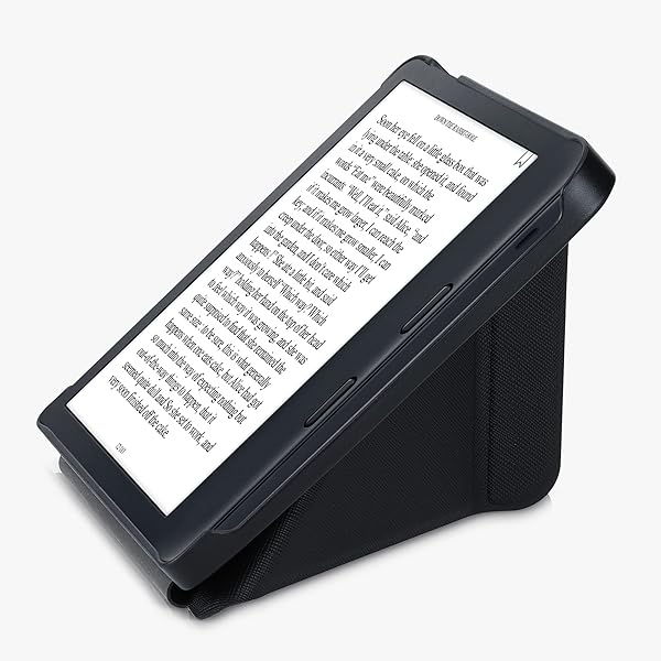 kwmobile KWMobile Origami Case for Kobo Libra 2 - Slim PU Leather Cover with Stand in Black - View 11 of 11