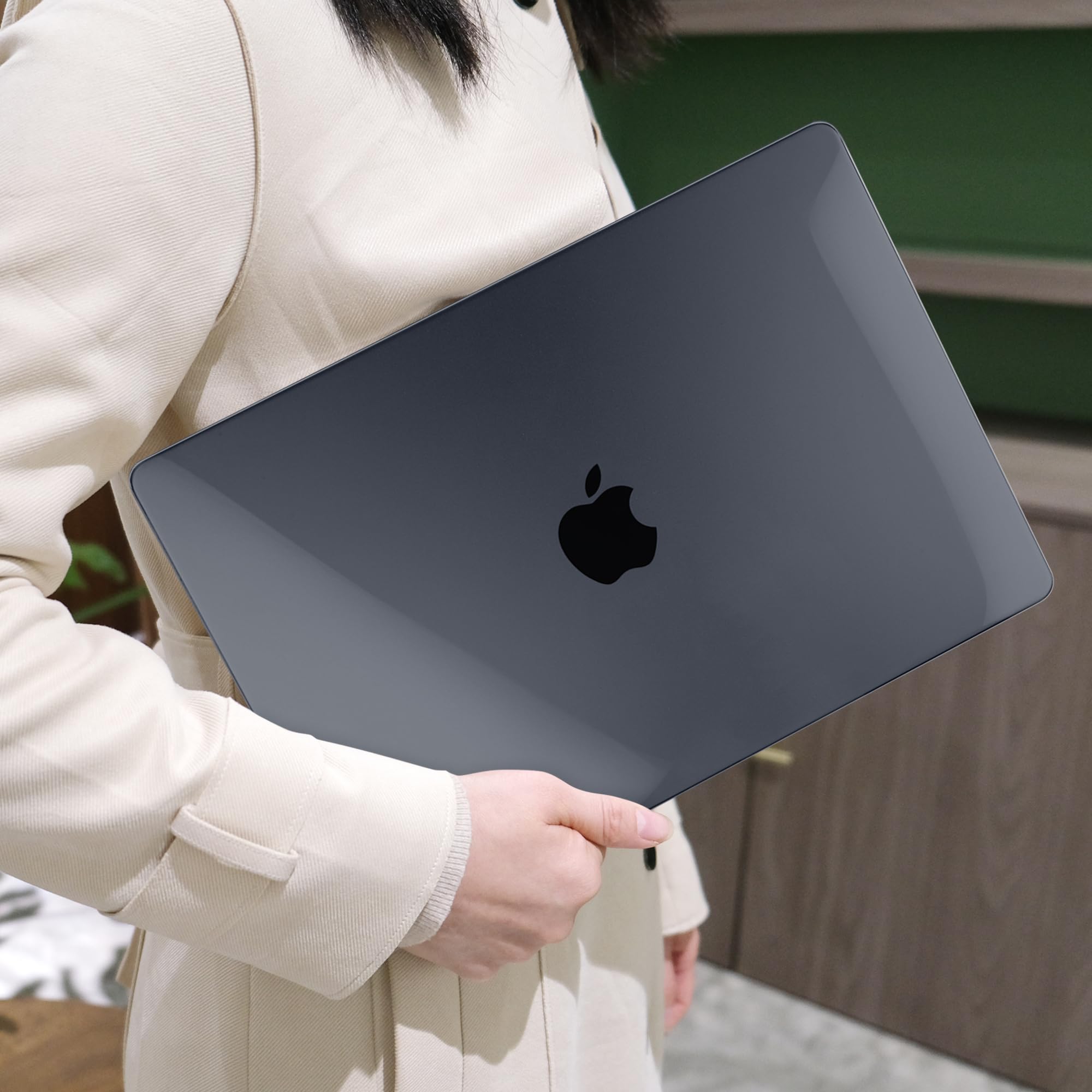 MEEgoodo MEEgoodo MacBook Pro 16 inch Case 2024 2023 2021 Hard Shell with Keyboard and Webcam Cover Crystal Black Fit Model A3403 A3186 A2991 A2780 A2485 - View 7 of 8