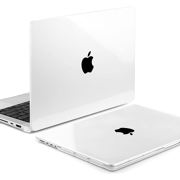 MEEgoodo MEEgoodo MacBook Pro 16 inch Case 2024 2023 2021 Hard Shell with Keyboard Webcam Cover for M3 M2 M1 Pro Max Touch ID Crystal Clear - View 5 of 11