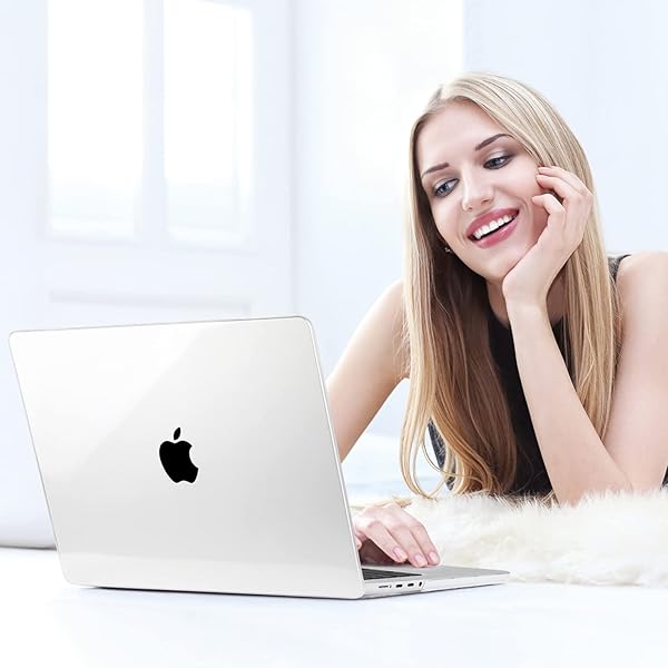 MEEgoodo MEEgoodo MacBook Pro 16 inch Case 2024 2023 2021 Hard Shell with Keyboard Webcam Cover for M3 M2 M1 Pro Max Touch ID Crystal Clear - View 11 of 11