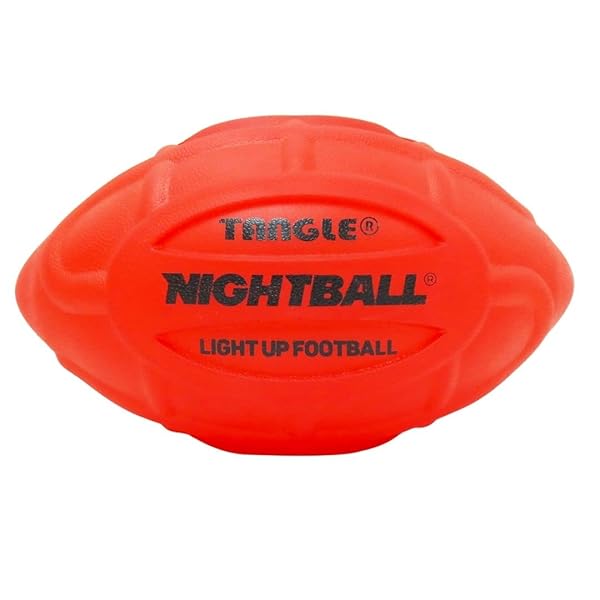 Nightball Nightball Tangle Glow in The Dark Inflatable LED Football Bright LED Light Up Football for Kids and Adults Ideal Gift for Teen Boys Red - View 11 of 11