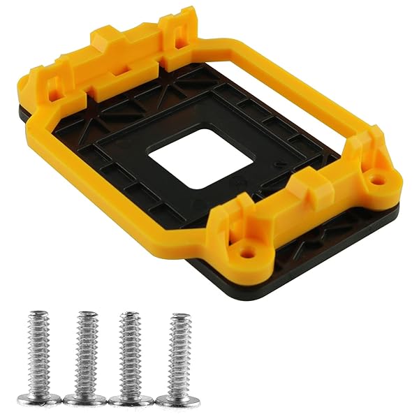 DGZZI DGZZI CPU Cooler Bracket for AMD AM2/AM3 - Yellow Heatsink Fan Stand & Back Plate Holder - View 2 of 6