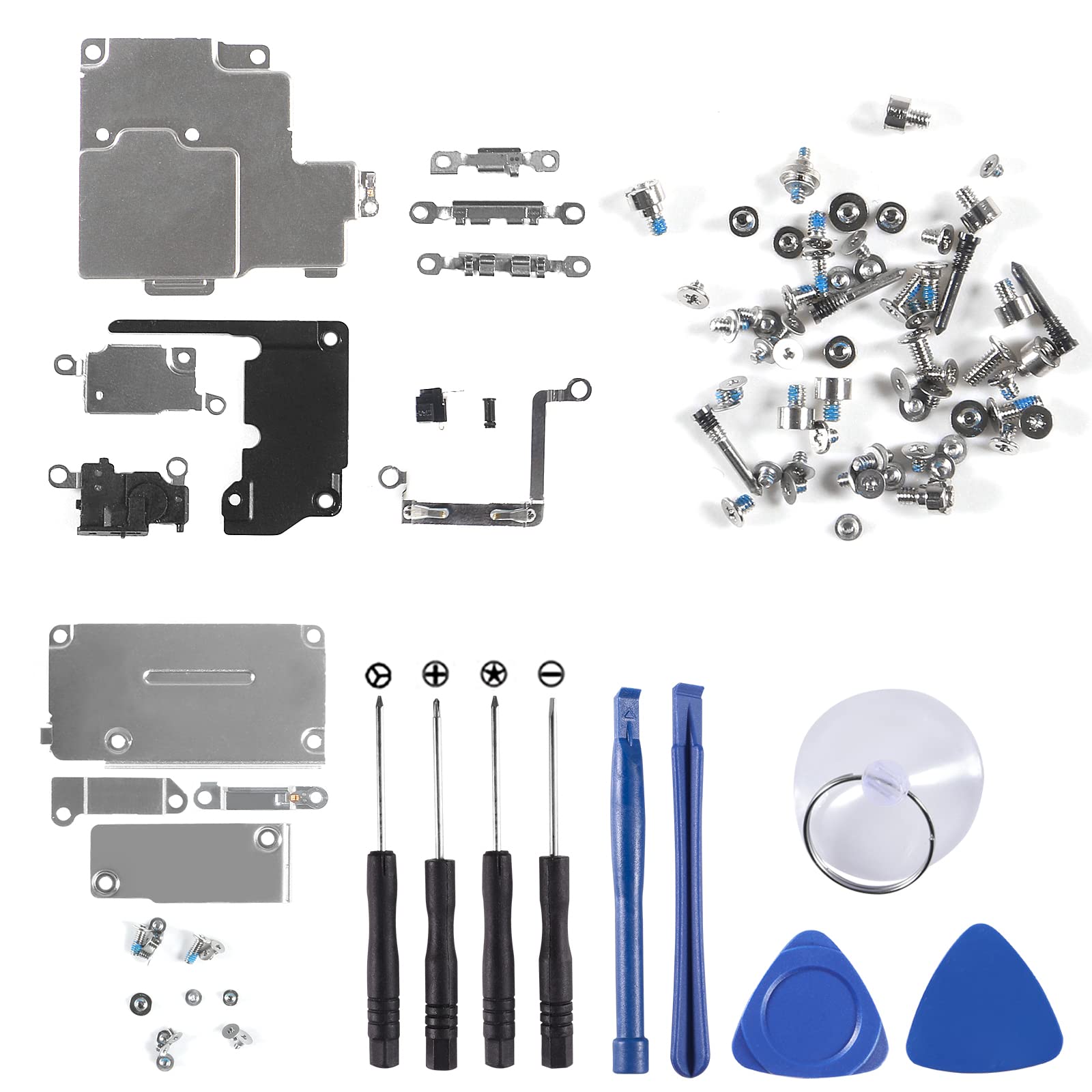 Atnsinc iPhone 12 Inner Parts Replacement Kits: Bracket, Screw Set & Repair Tools Included