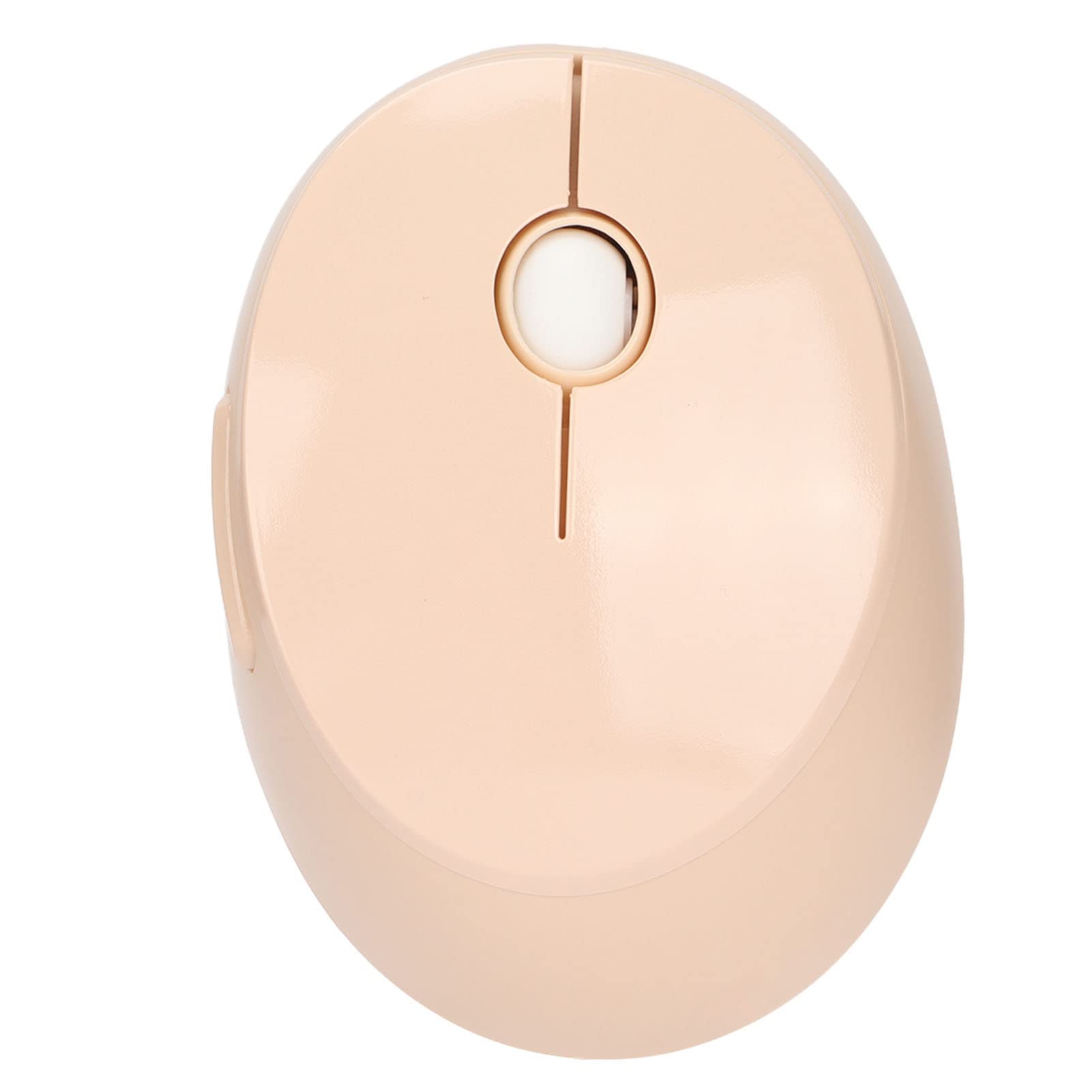 Cute Retro Round Key Keyboard Mouse Combo 104 Keys Ergonomic Design 2.4G USB Sweet Milk Tea Color Ideal for Girls - View 6 of 9