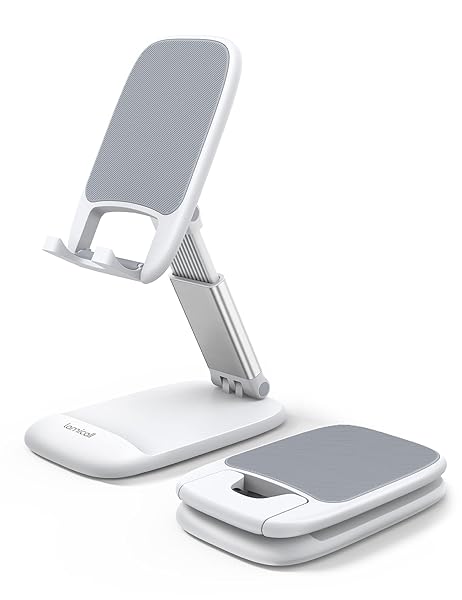 Buy Lamicall White Cell Phone Stand - Perfect Desk Accessory for iPhone & 4-8'' Phones | Stylish Office Decor