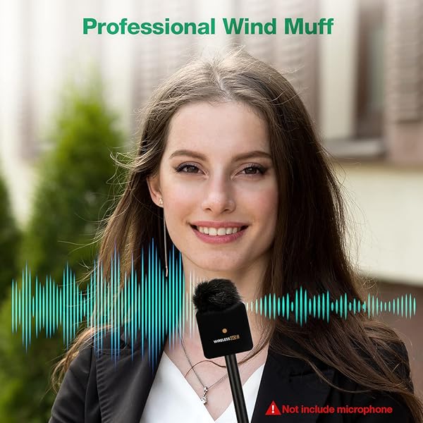 SUNMON Buy SUNMON Furry Windscreen for Rode Wireless Go 2 - Windproof Mic Cover (2 Pack) for Clear Sound - View 4 of 7