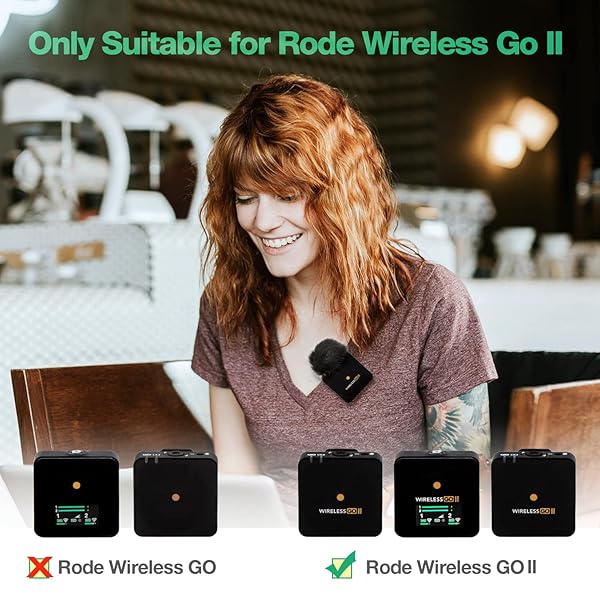 SUNMON Buy SUNMON Furry Windscreen for Rode Wireless Go 2 - Windproof Mic Cover (2 Pack) for Clear Sound - View 5 of 7