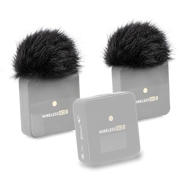 SUNMON Buy SUNMON Furry Windscreen for Rode Wireless Go 2 - Windproof Mic Cover (2 Pack) for Clear Sound - View 2 of 7