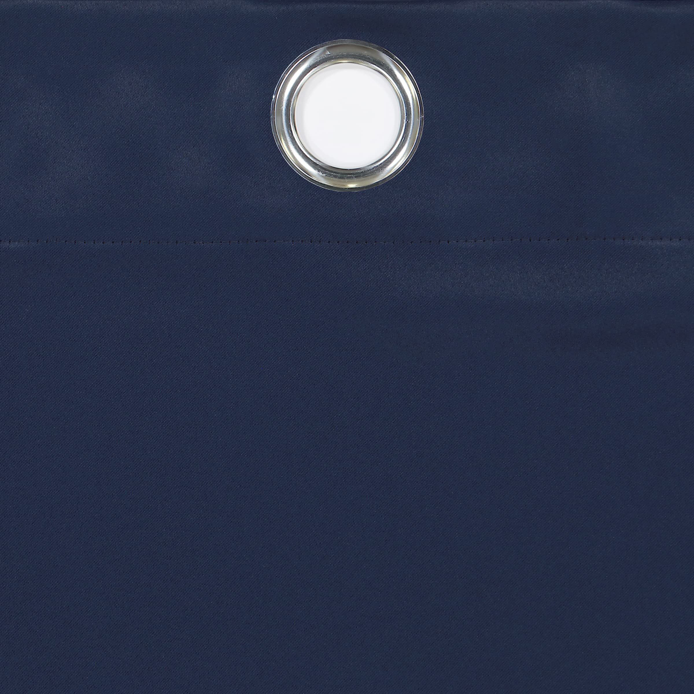 Eclipse ECLIPSE Andover Solid Tripleweave Thermal Blackout Grommet Curtains Navy 42x84 inches for Bedroom 2 Panels - View 4 of 7