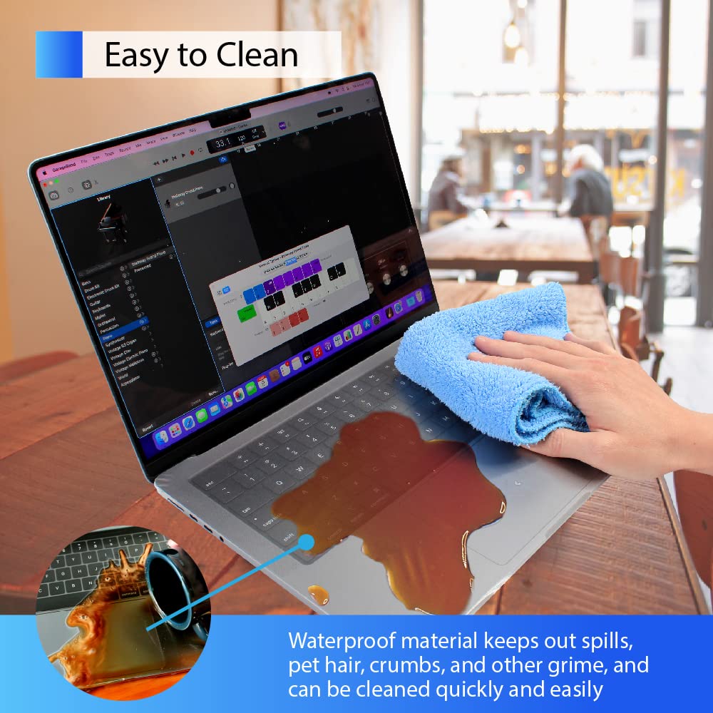 Green Onions Supply KeyboardMask for MacBook Pro 14 Inch Matte Finish Full Cover Ultra Thin Waterproof Anti-Dust Keyboard Protector for 2021 Model - View 7 of 7