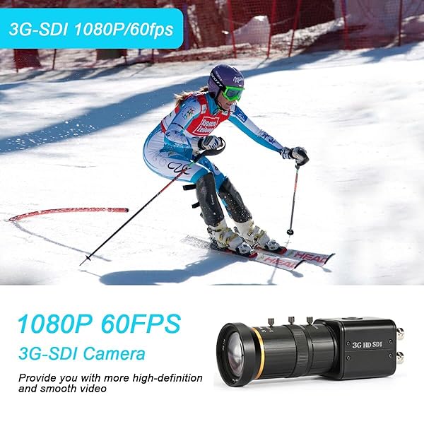 SDTNOVA Buy 3G-SDI HD Camera 1080P with 5-50mm Varifocal Lens & Free SDI Cable - High Sensitivity CCTV Security Solution - View 7 of 7