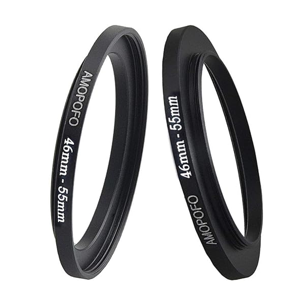 Amopofo 46mm to 55mm Camera Filter Ring - Compatible with All Brands for UV, ND, CPL Filters - View 5 of 6