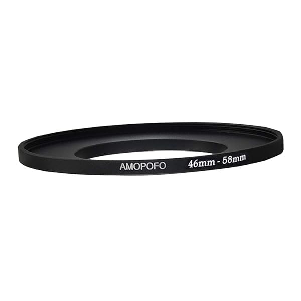 Amopofo 46mm to 58mm Camera Filter Ring Adapter - Compatible with All Brands for UV, ND, CPL Filters - View 4 of 6