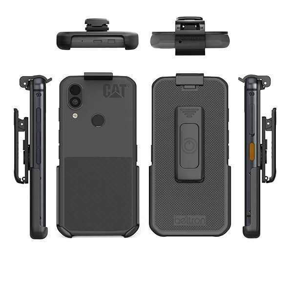 BELTRON BELTRON Heavy Duty Holster for CAT S62 Pro - Rotating Belt Clip Case for Rugged Smartphones - View 10 of 10