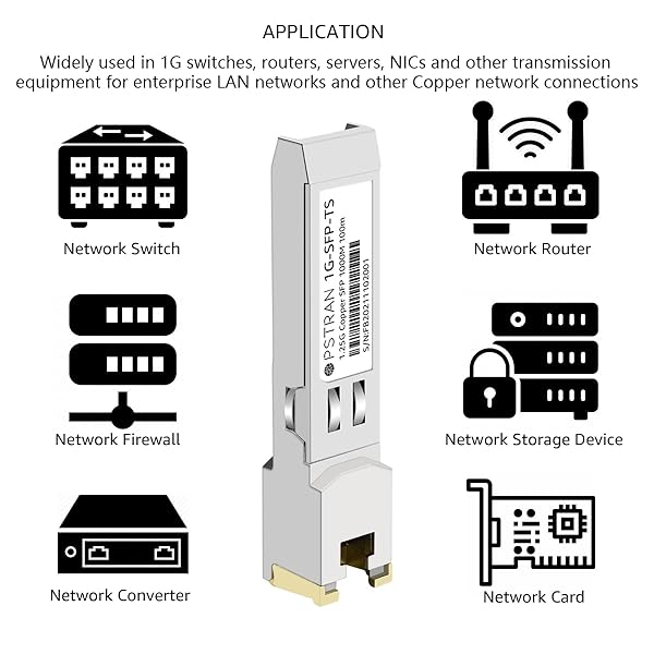 OPSTRAN OPSTRAN 1000BASE-T SFP RJ45 Copper Transceiver for Cisco Meraki MA-SFP-1GB-TX - 100m Cat5e/6 Compatibility - View 8 of 10
