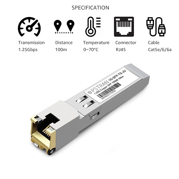OPSTRAN OPSTRAN 1000BASE-T SFP RJ45 Copper Transceiver for Juniper QFX, SRX, EX - 100m Cat5e/6 Compatibility - View 4 of 8