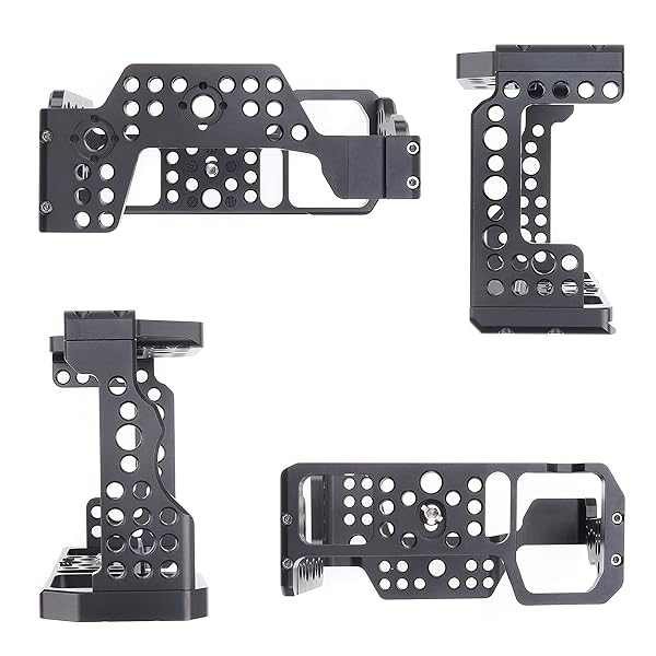 Hersmay "Ultimate A7III Cage with Top Handle for Vlogging & Filmmaking - Hersmay A9 Camera Rig with 1/4" & 3/8" Mounts" - View 6 of 9