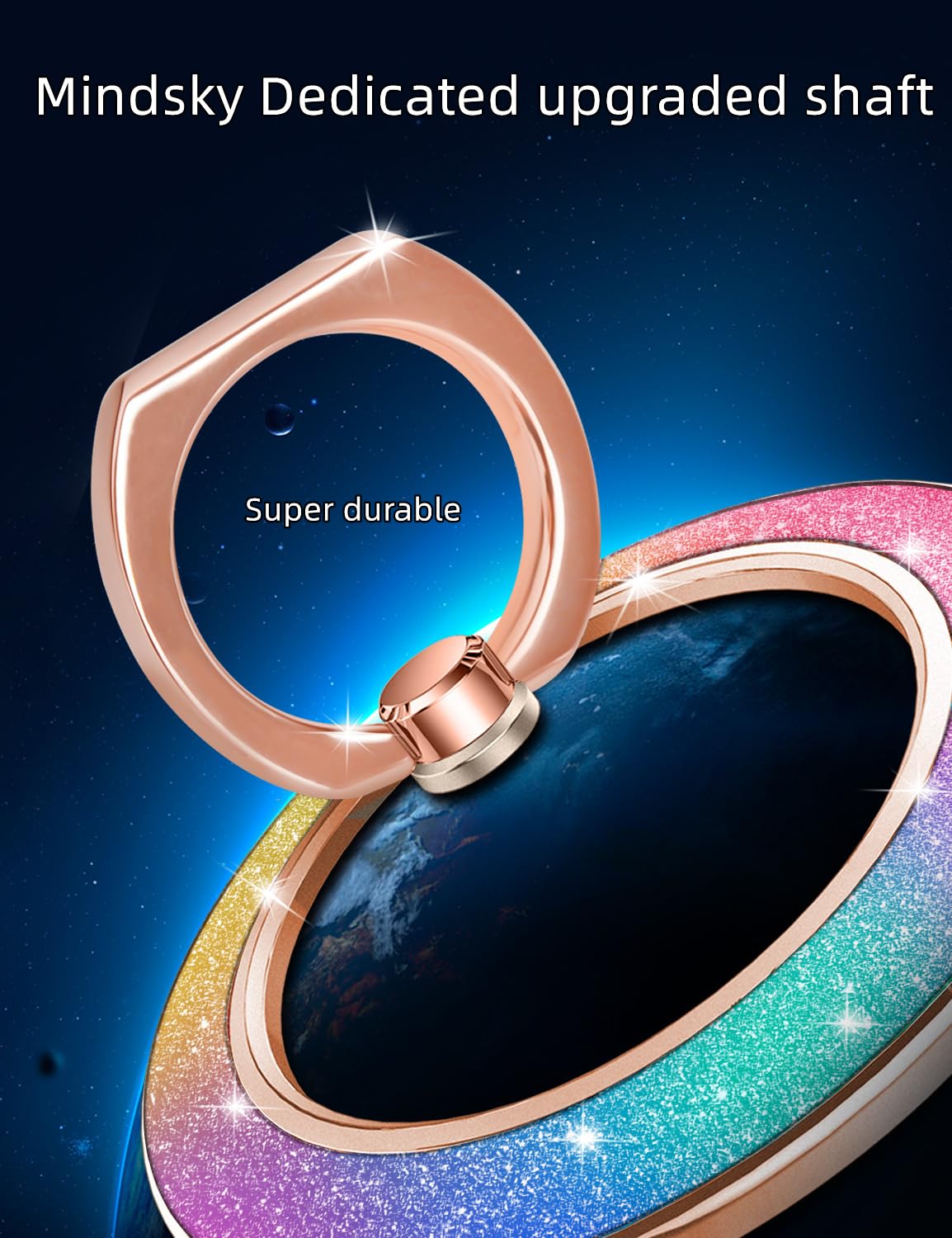 Mindsky Magnetic Phone Ring Holder,Fashoin Color Magnetic Phone Grip for iPhone 17 16 15 14 13 12series Android (One Ring) - View 7 of 9