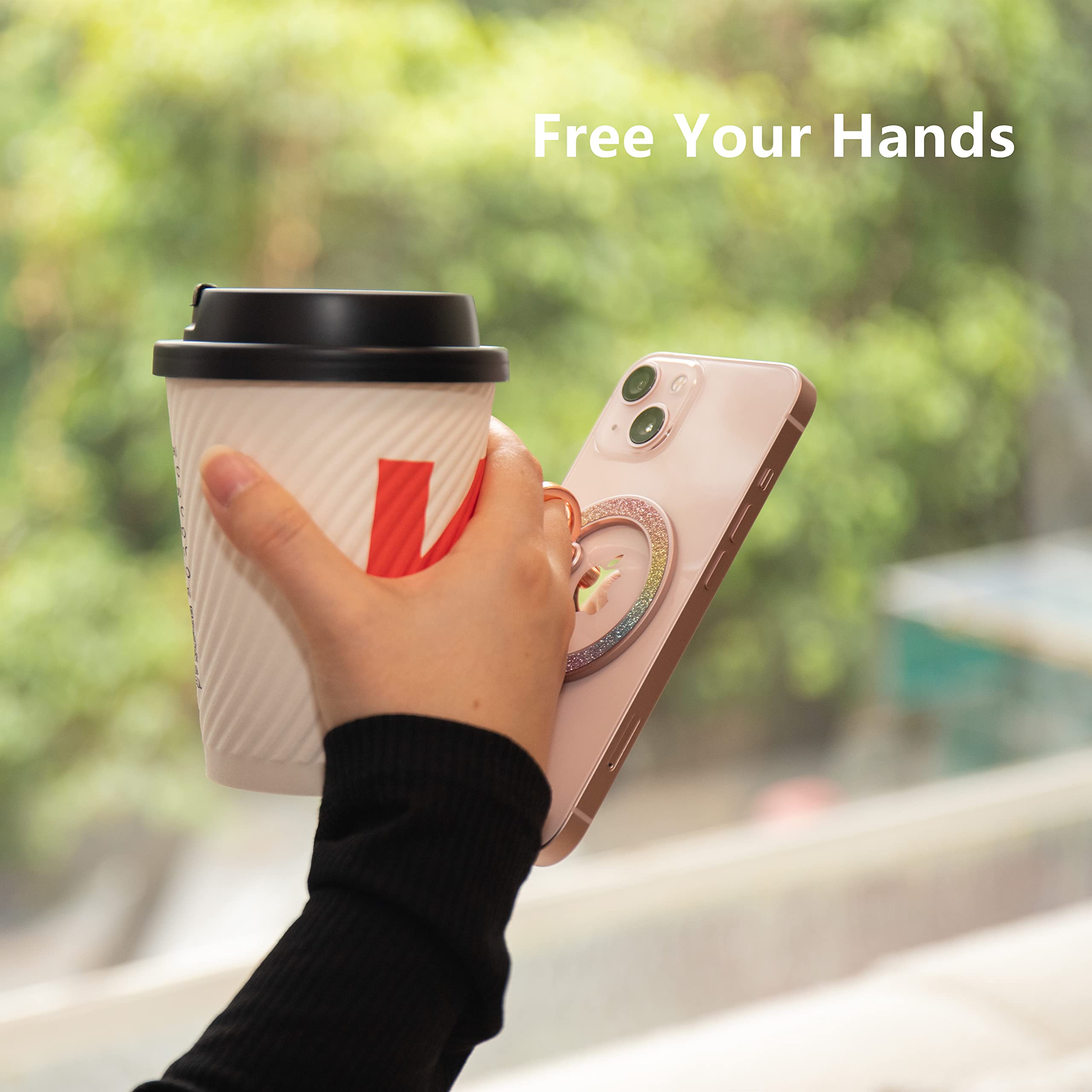 Mindsky Magnetic Phone Ring Holder,Fashoin Color Magnetic Phone Grip for iPhone 17 16 15 14 13 12series Android (One Ring) - View 9 of 9