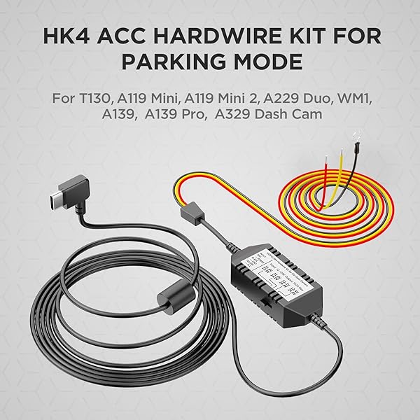 VIOFO VIOFO HK4 Hardwire Kit for A329/A229Plus/A119Mini2 - USB-C, Low Voltage Protection for Dash Cams - View 3 of 9
