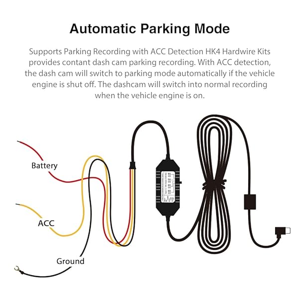 VIOFO VIOFO HK4 Hardwire Kit for A329/A229Plus/A119Mini2 - USB-C, Low Voltage Protection for Dash Cams - View 6 of 9