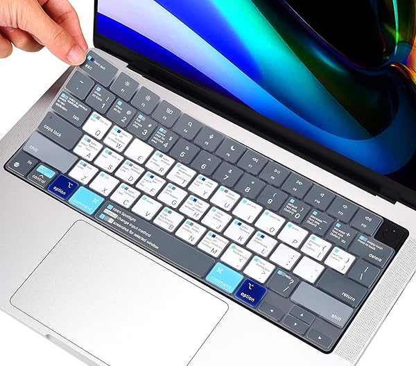 imComor Ultimate MacBook Pro 14 & Air 15 Keyboard Cover Shortcuts for M1/M2/M3 Models - Protect Your Device!