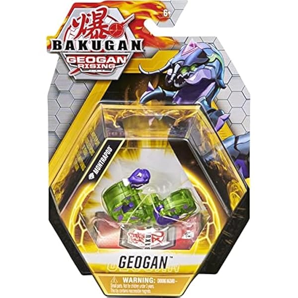 Bakugan Bakugan Geogan Rising Diamond MONTRAPOD 2-inch Collectible Figure with Trading Cards 2021