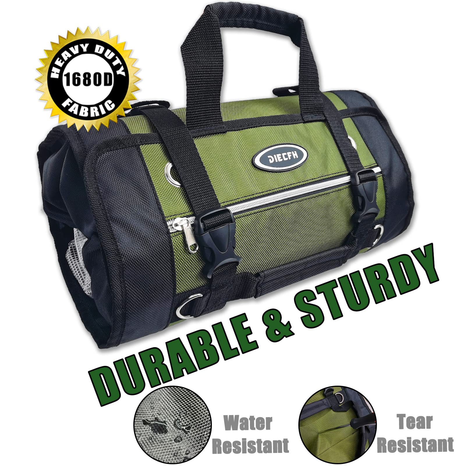 DIECFH DIECFH Tool Roll Bag Wrench Organizer for Easy Tool Storage and Transport - View 4 of 7